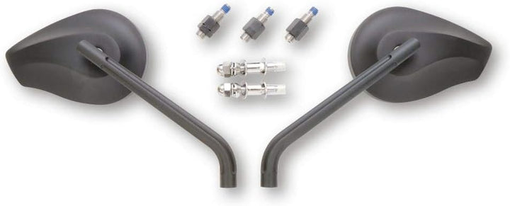 HIGHSIDER Spiegel PHOENIX 1 schwarz eloxiert