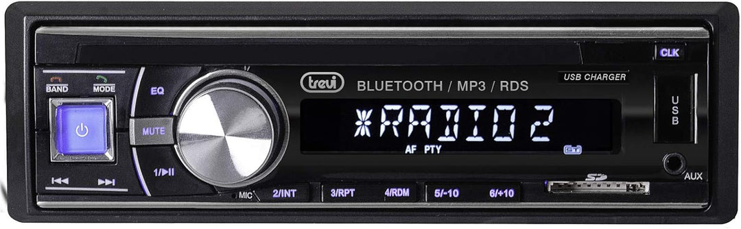 Trevi Scd 5702 BT Autoradio mit USB, SD, AUX-In, Bluetooth, USB Fast Charge für schnelles Aufladen,