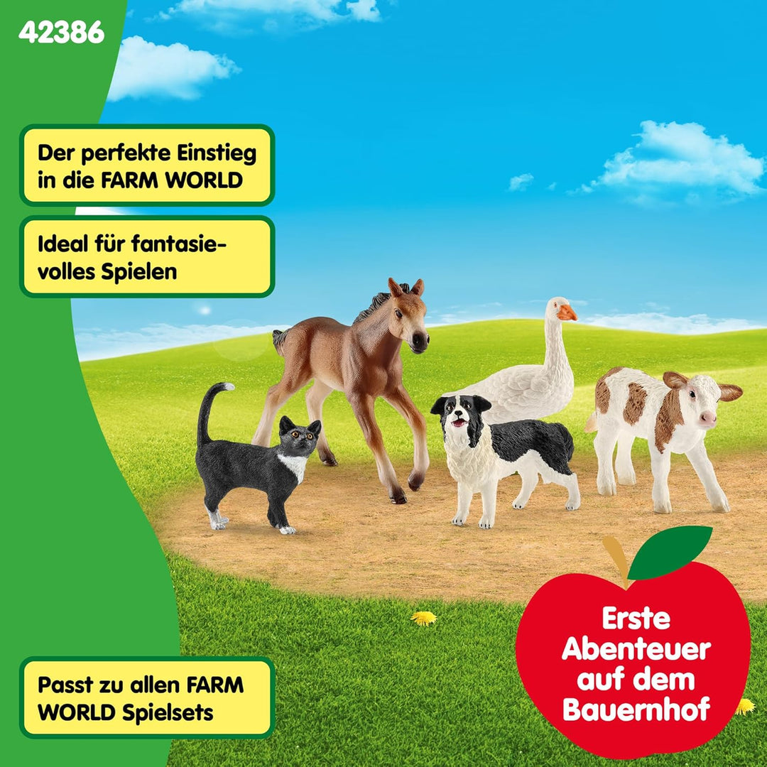 schleich 42386 FARM WORLD Tier-Mix, ab 3 Jahren, FARM WORLD - Spielfigur, 10 x 15 x 20 cm neue Versi