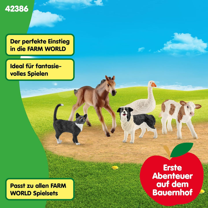 schleich 42386 FARM WORLD Tier-Mix, ab 3 Jahren, FARM WORLD - Spielfigur, 10 x 15 x 20 cm neue Versi