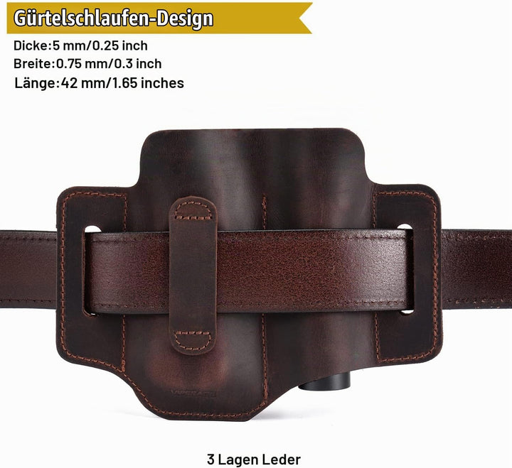VIPERADE PL3 Multitool Scheide Lederscheide mit DIY Patch Bereich,EDC Taschen Organizer für Herren f