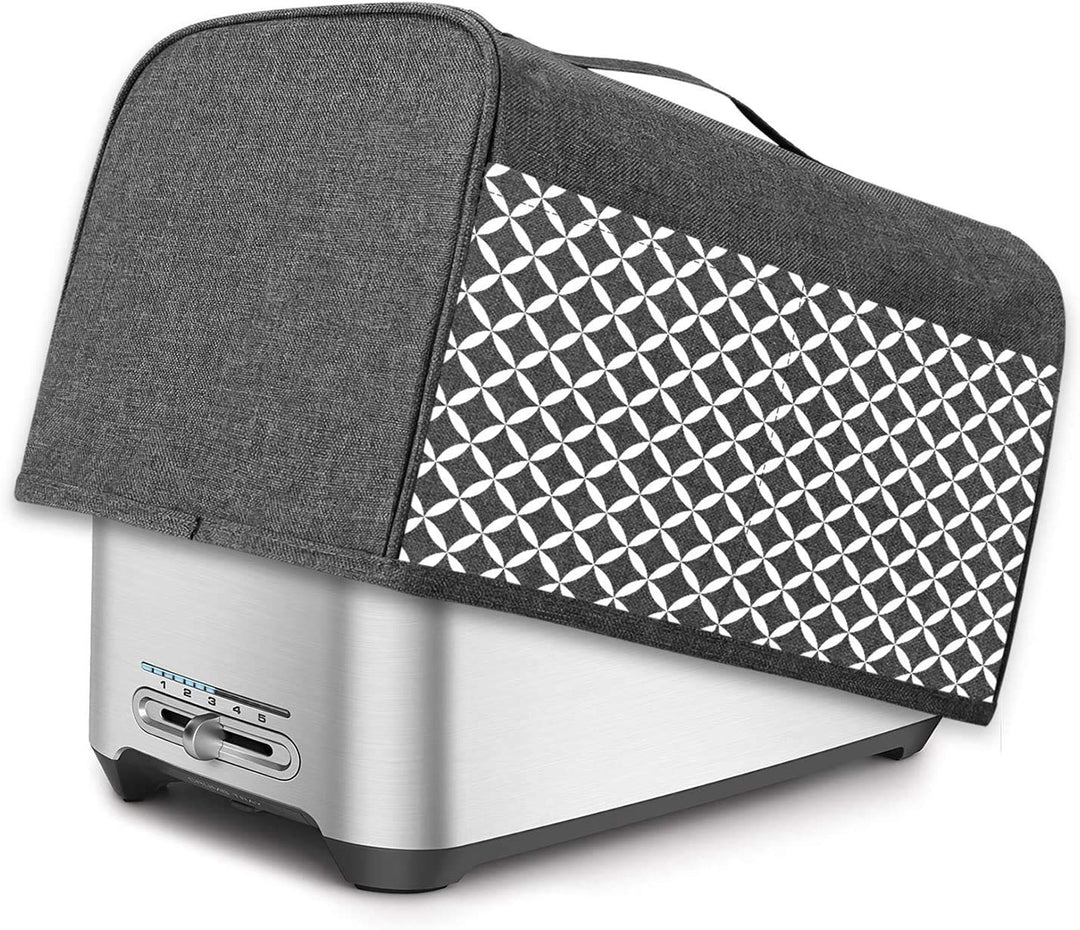 Yarwo 4 Scheiben-Doppelschlitz-Toasterabdeckung, Toaster Zubehör mit Oberem Griff, Nylon Toasterabde