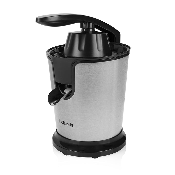 Tristar CP-3002 Zitruspresse – 2 Presskegel – Fruchtfleischfilter – Schwarz/Edelstahl 85 Watt, 85 Wa
