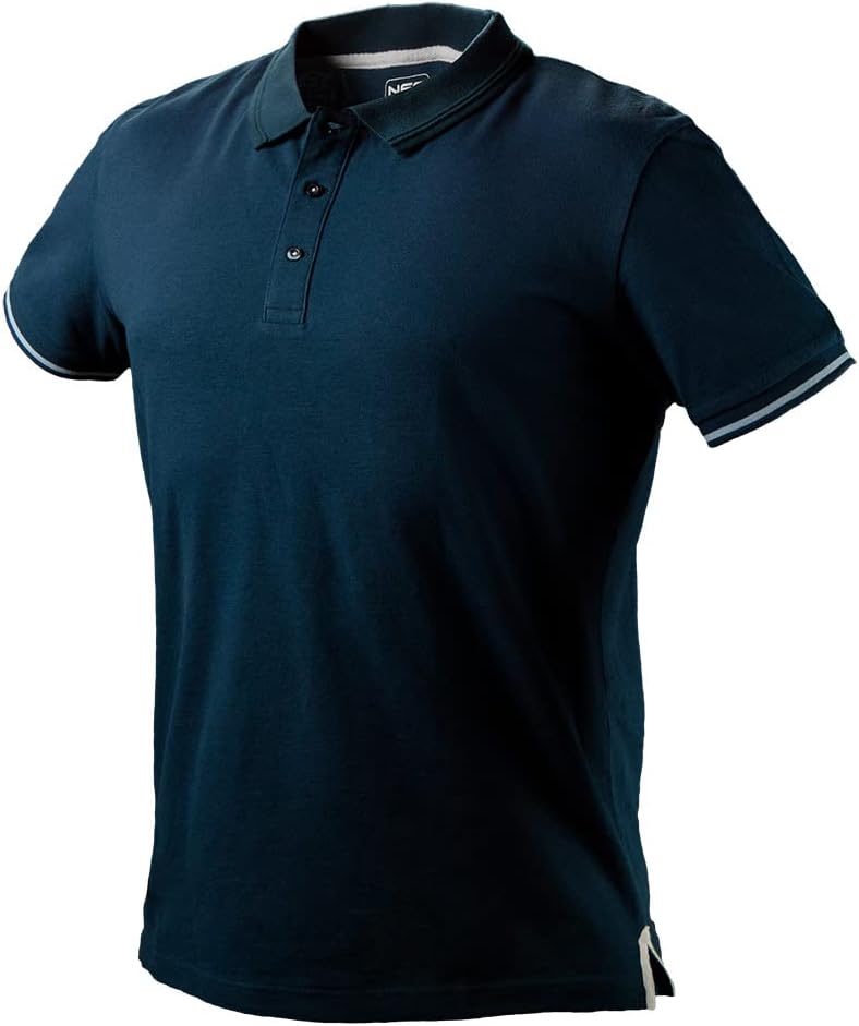 NEO TOOLS T-Shirt Denim blau schattiertes Herren, Grössen S-3XL, 100% Baumwolle, 180 g/m2, Marinebla