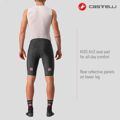 CASTELLI Herren Shorts Entrata Short XS Schwarz, XS Schwarz