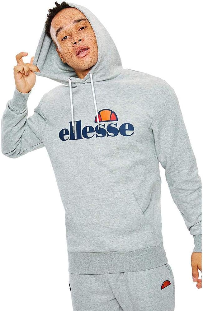 ellesse Herren Brisbane Kapuzenpullover XL Grau (Grey Marl), XL Grau (Grey Marl)