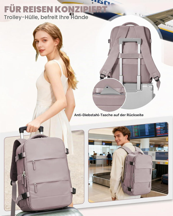 SZLX Vakuum Rucksack 40x30x20 Wizz air Handgepäck 40x20x25 für Ryanair Vakuum Reiserucksack Flugzeug