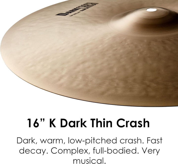 Zildjian K Zildjian Series - 16" Dark Crash Thin Cymbal 16 Zoll Dark Thin, 16 Zoll Dark Thin