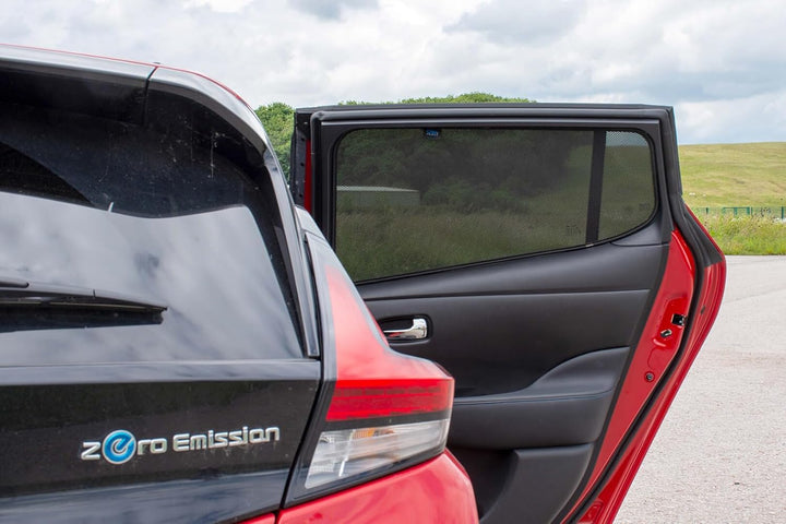 Satz Car Shades kompatibel mit Nissan Leaf (ZE1) 2018-,exkl. Modelle mit Rückfahrkamera (4-teilig)