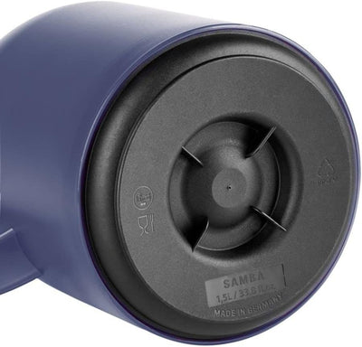 Emsa N40120 Samba Isolierkanne |1,5 Liter | Quick Press Verschluss | 12h heiss und 24h kalt | Transl
