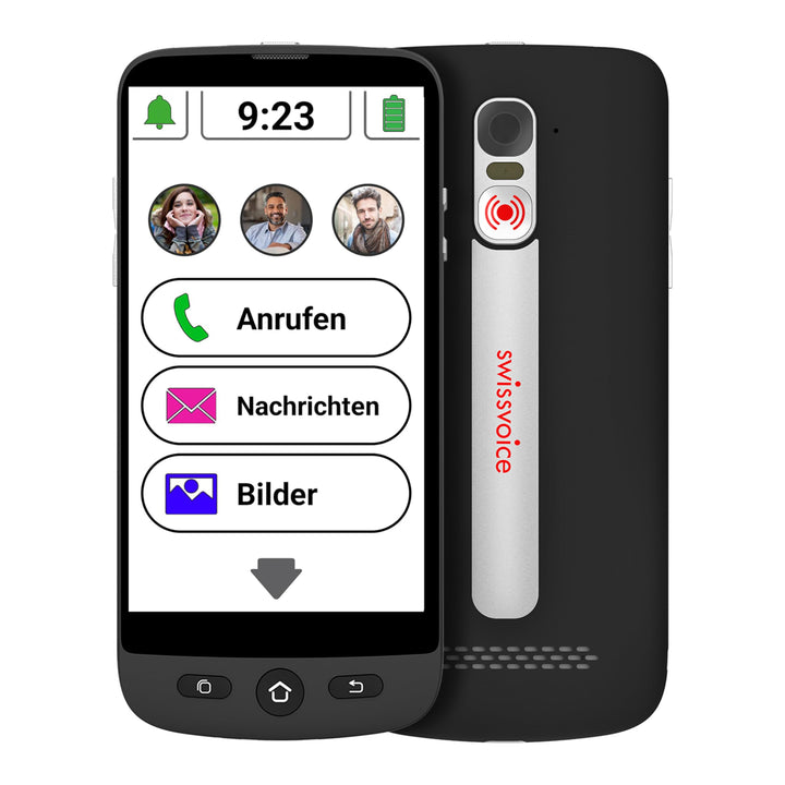 swissvoice - Smartphone S510-M + Magnetisches Ladekabel - Einfach zu bedienen - SOS-Taste - Senior S