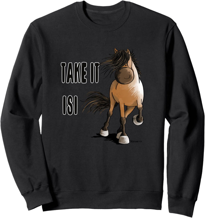 Take It Easy Islandpferd T Shirt I Isländer Tölt Geschenk Sweatshirt