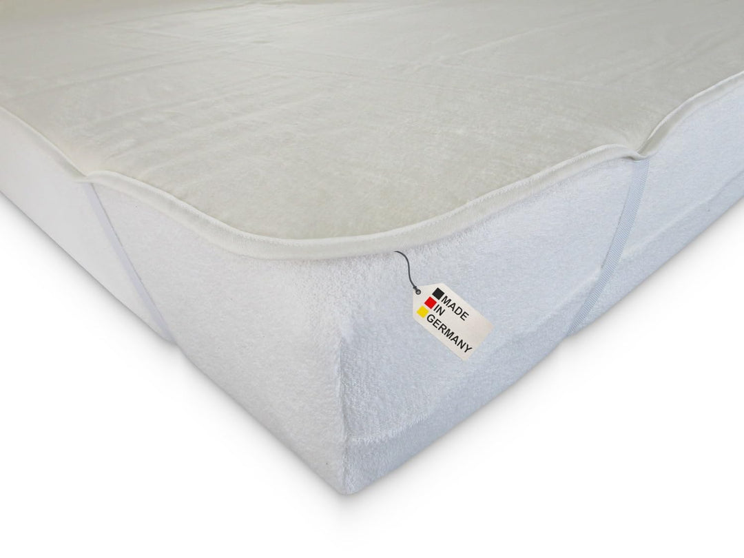 Dukal | Molton-Auflage mit Eckgummi | 80 x 200 cm | aus hochwertigem Kalmuck-Molton | 100% Baumwolle