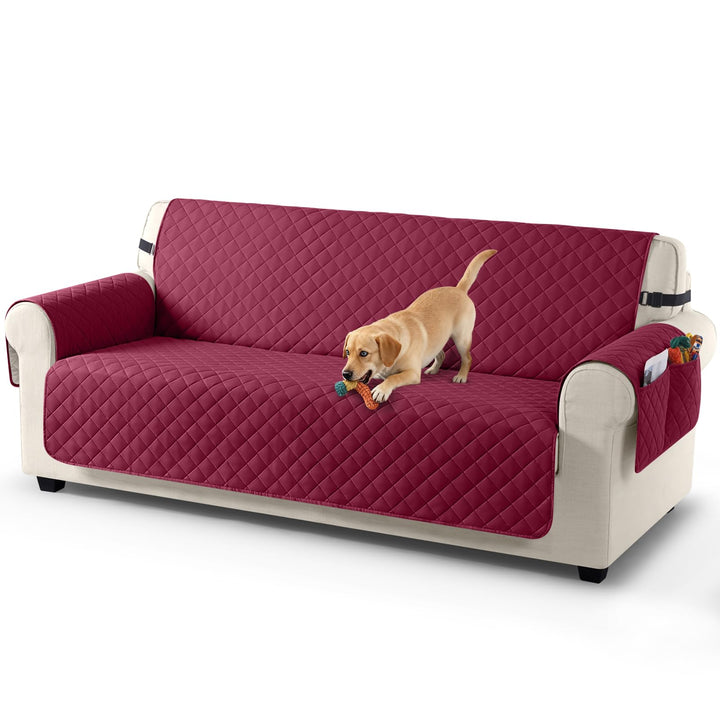 TAOCOCO Sofa Überzug, Sofabezug Wasserdicht Mit Gummiband，Wohnzimmer Anti-Rutsch Gepolsterter Sofasc