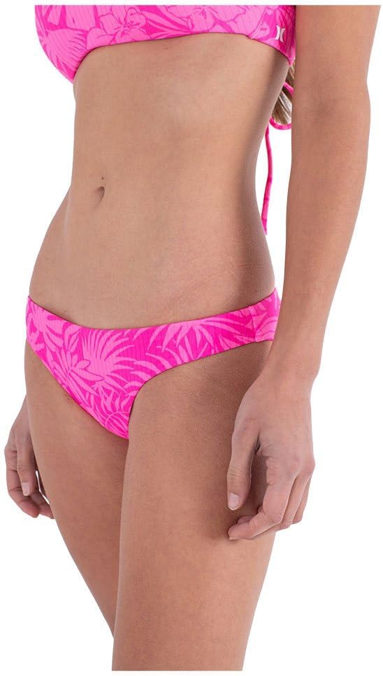 Hurley Damen Jungle Walk Moderate Bottom Bikinihöschen XS Pink Punch, XS Pink Punch
