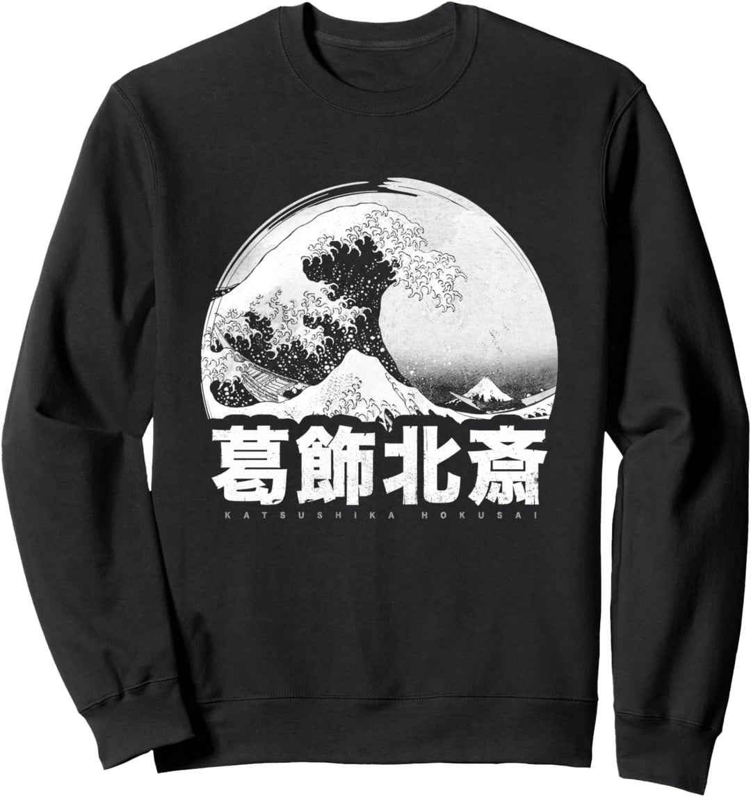 Japanisches Hokusai Japan Style The Great Wave Off Kanagawa Sweatshirt