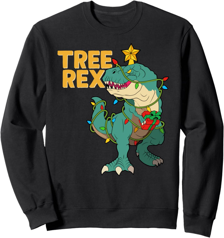 Tree Rex T-rex Dino Weihnachtsshirt kinder Christmas Sweatshirt
