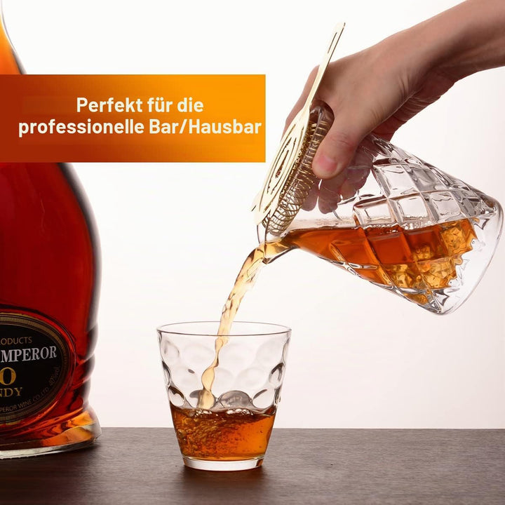 Eligara Cocktail-Mischer-Glas - [18 Unzen] Kristall-Cocktail-Rührglas, Dicke Gewichtete Unterseite -