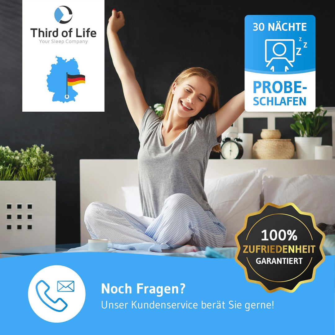 Kopfkissen 80x80 inSPIRO 2er Set, Orthopädisches Schlaf-Kissen vom Innovationspreisträger 2022, 80 x