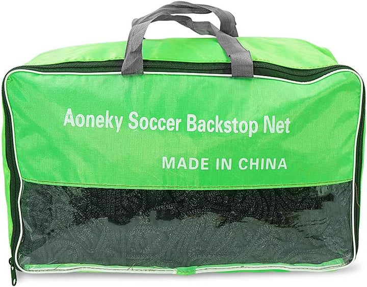 Aoneky Fussball Backstop Netz 3x3M/ 3x6M | quadratisches Netz 10x10cm No Knot | Fussball-Containment