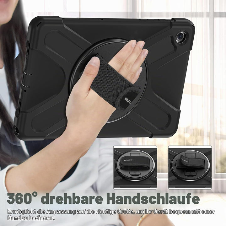 BRAECN für Galaxy Tab A9+ Hülle - Samsung Tablet A9 Plus 11" 2023 Schwarz | Stossfeste Schutzhülle m