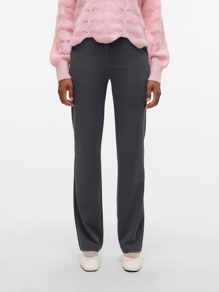 VERO Moda Damen Hose Vmzamira Mr Slim Straight Pant Ga Noos 34W / 34L Grey Pinstripe, 34W / 34L Grey