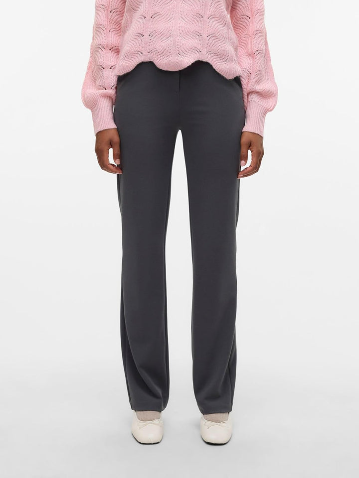 VERO Moda Damen Hose Vmzamira Mr Slim Straight Pant Ga Noos 40W / 34L Grey Pinstripe, 40W / 34L Grey