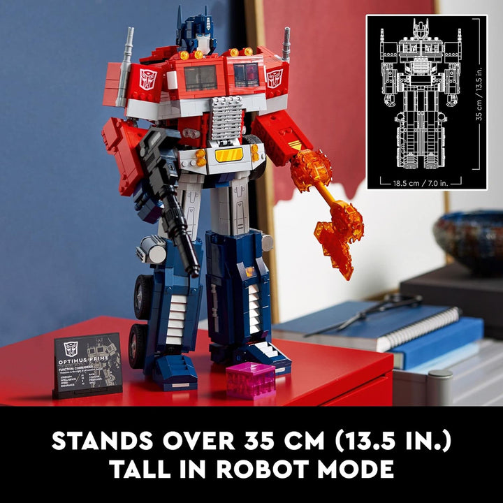 LEGO Optimus Prime 10302 Bauset für Erwachsene; Bauen Sie ein Sammlerstückmodell einer Transformers