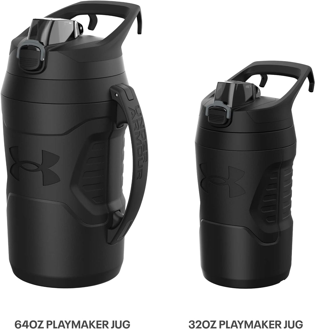 Under Armour UA 32oz Playmaker Jug Breeze Blue Schwarz und Marineblau, Schwarz und Marineblau