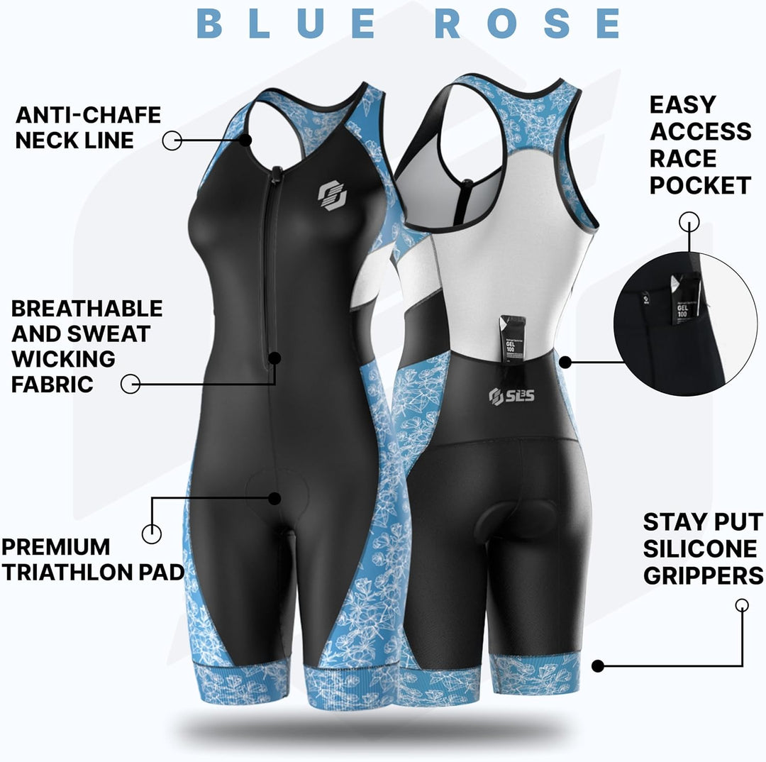 SLS3 Triathlon Anzug für Damen | Triathlonanzug | Trisuit | Triathlon Einteiler | FX 2.0 Schwimmanzu