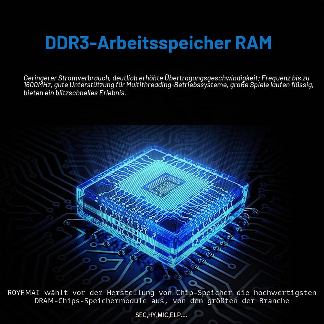 16GB Kit DDR3 12800U Dimm Arbeitsspeicher PC3L- 12800 DDR3L 1600mhz 2X8GB 2Rx8 1.35V/1.5V CL11 Arbei