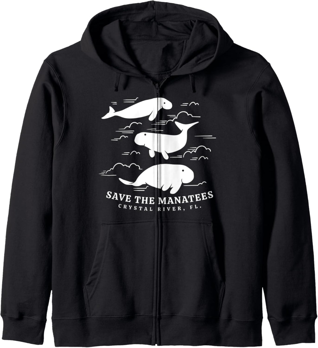 Rettet die Seekuh Crystal River FL Geschenk der Seekuh Kapuzenjacke