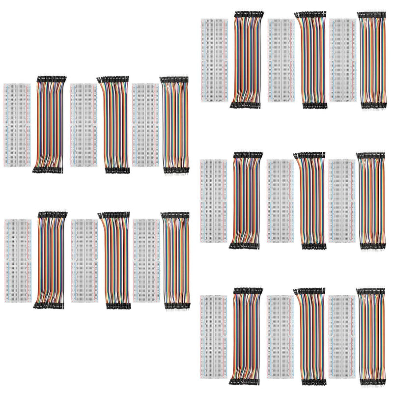 AZDelivery 5 x Breadboard Kit - 3X Jumper Wire m2m/f2m/f2f + 3er Set MB102 Breadboard kompatibel mit