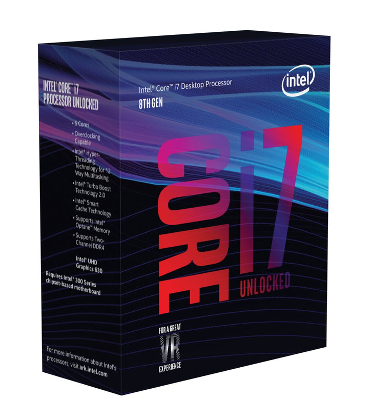 Intel Core i7-8700K Prozessor (12 MB Cache, bis zu, 6 core, 3.70 GHz) i7-8700K Prozessor 3.70 GHz, i