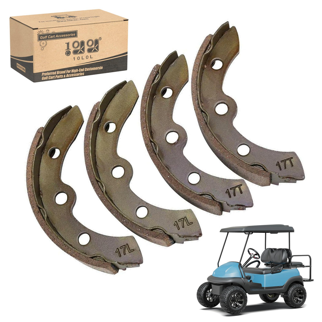 World 9.99 Mall Bremsschuhe (2 kurz, 2 lang) passend für Club Car (ab 1995) DS und Precedent Golf Ca