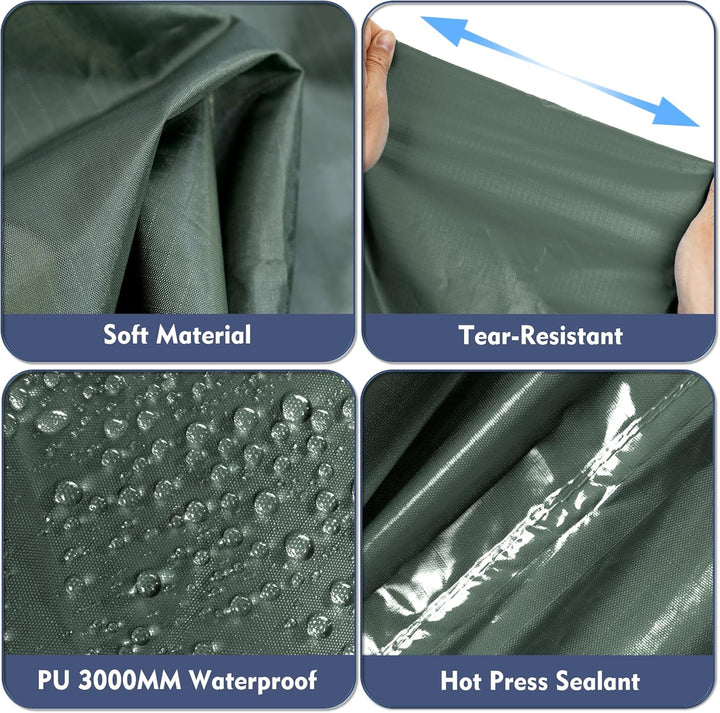 Regenponcho Wasserdicht Regencape mit Kapuze Multifunktionales Regenmantel Wiederverwendbar Regenkle