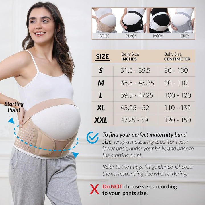 NEOtech Care - Bauchgurt für die Schwangerschaft - stützt Taille, Rücken & Bauch - Schwangerschaftsg