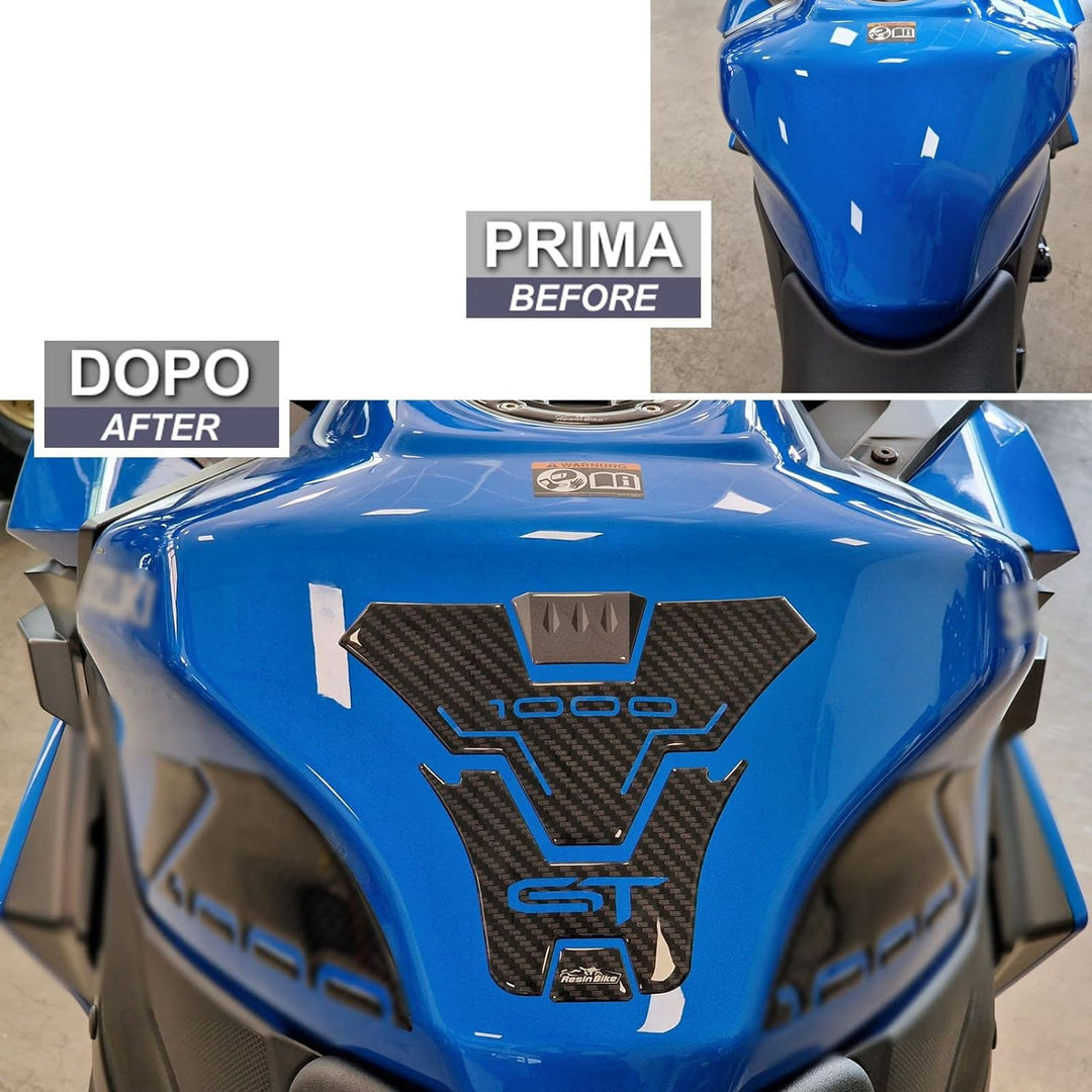 Resin Bike Aufkleber für Motorrad Kompatibel mit Suzuki GSX-S 1000 GT 2022. Tankabdeckung vor Stösse