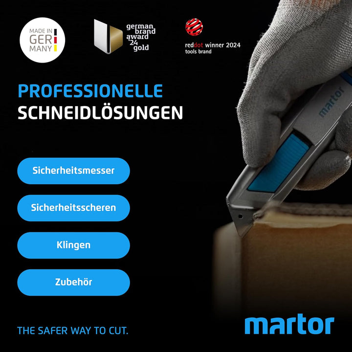 MARTOR Cuttermesser SECUPRO 425 I Sicherheitsmesser mit Zangengriff und automatischem Klingeneinzug