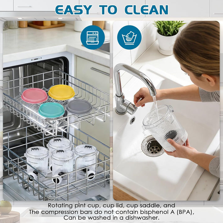 4 Stück Creami Behälter für Ninja Swirl CREAMi NC701EU, für Ninja Swirl Eismaschine Zubehör,BPA-frei