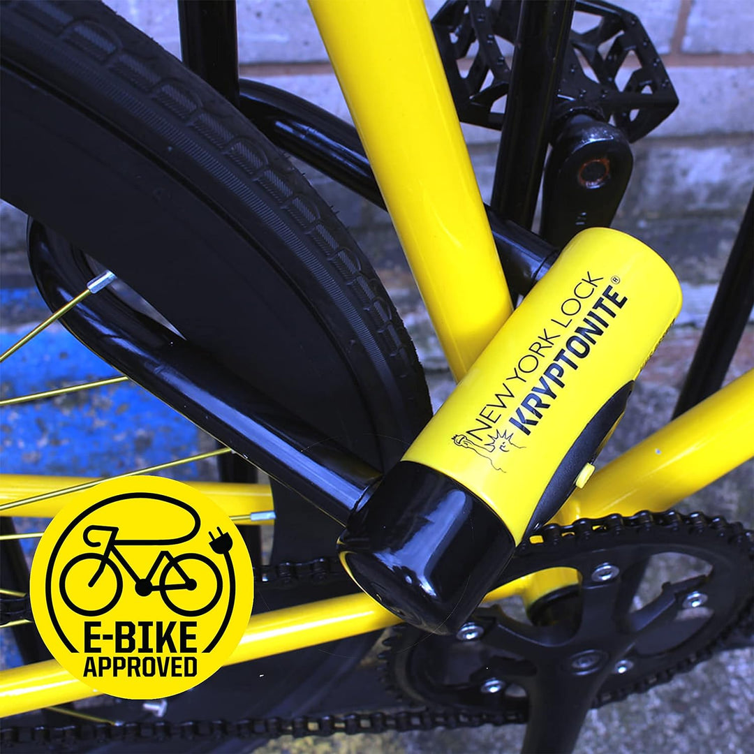 Kryptonite New York Fahgettaboudit Mini Fahrradschloss, Gelb, Small & 808 Kabelschloss Evolution ser