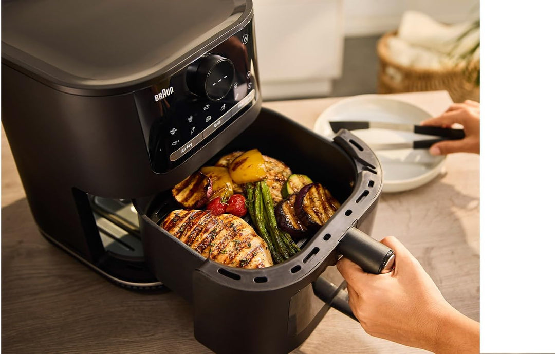 Braun MultiFry 5 – Air Fryer 6 l mit 20 Programmen, 2000 W, mattschwarz