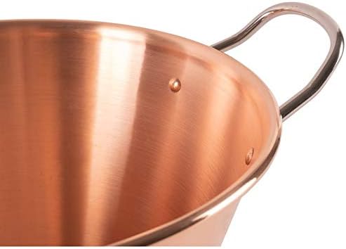 Cuisine Romefort | Kupfer Marmeladentopf Ø 26,5 cm | Griffe aus Edelstahl | Glatter Kupfertopf zum K
