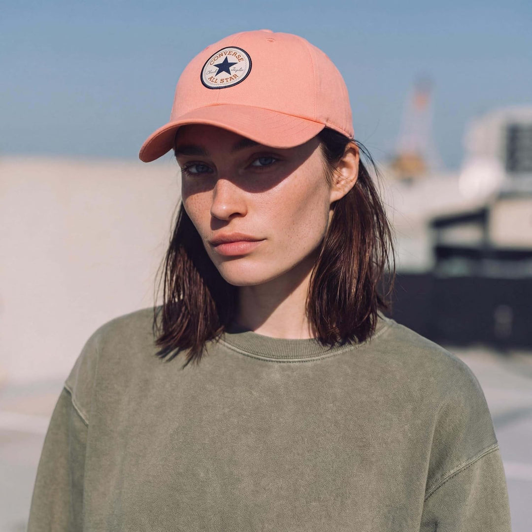 Converse Mütze Kappe Core Classic Baseball Cap Damen/Herren - Basecap Baumwollcap Metallschnalle, mi