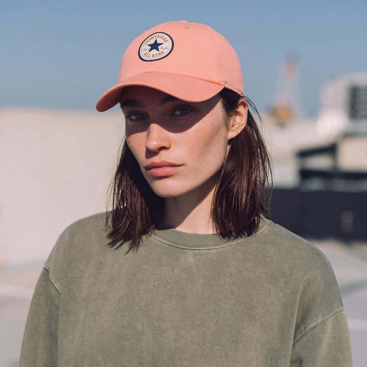 Converse Mütze Kappe Core Classic Baseball Cap Damen/Herren - Basecap Baumwollcap Metallschnalle, mi