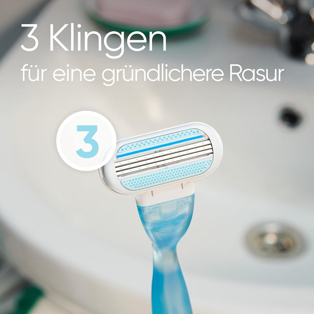 Gillette Venus Smooth Damenrasierer Ersatzklingen, Set von12, mit 3 sich der Körperkontur anpassende