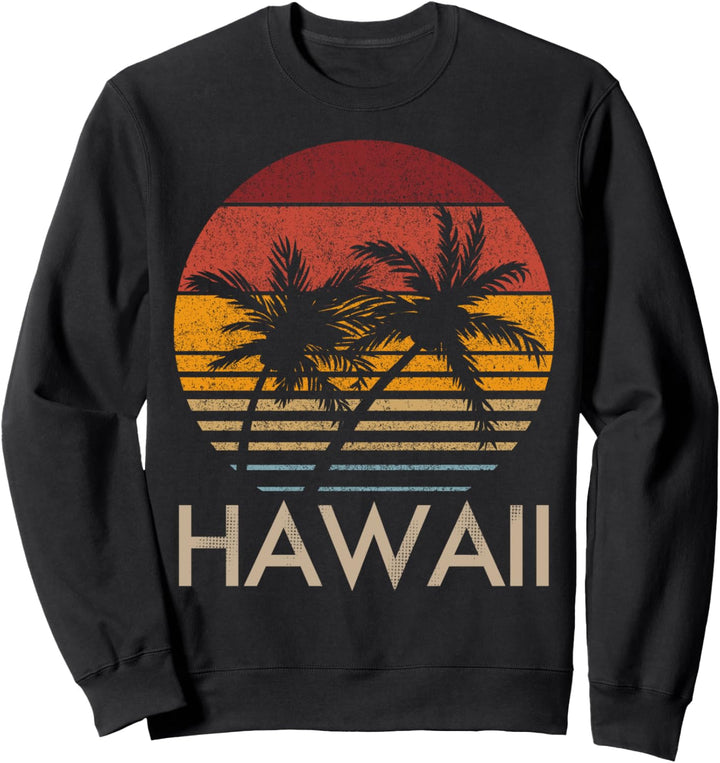 Hawaii-Frühlingsferien-Palmen-Weinlese Sweatshirt