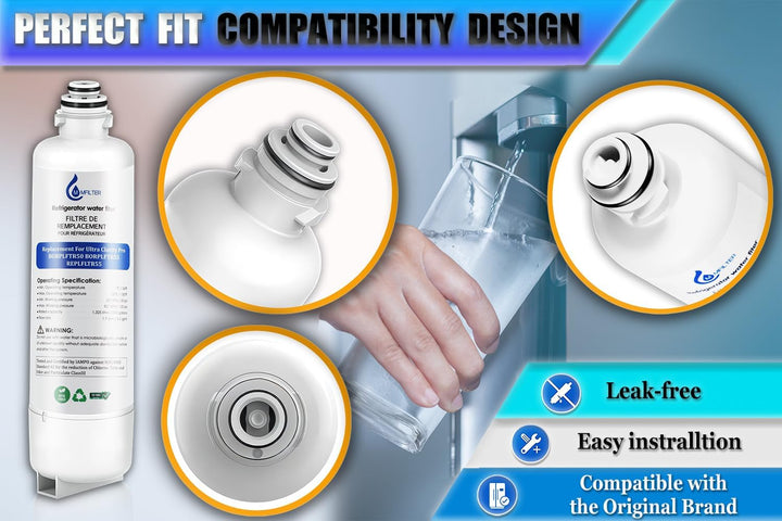 BORPLFTR50 Ersatz für Bosch Ultra Clarity Pro Wasserfilter, kompatibel mit 11032531 12033030 Borplft