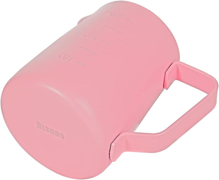 Dianoo Espresso Dampfkrug 350ml, Milchaufschäumkrug Edelstahl mit Messung, Milchaufschäumbecher, Kaf