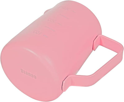 Dianoo Espresso Dampfkrug 350ml, Milchaufschäumkrug Edelstahl mit Messung, Milchaufschäumbecher, Kaf